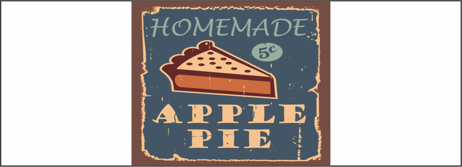 Déco Apple Pie Fond de Hotte